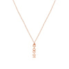 5mm Vertical Block Numeral Necklace