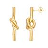 Knotted Tube Earrings