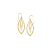 Triple Marquise Earrings on Fish Hook