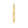 40mm x 4mm Diamond-Cut Hoop Earrings