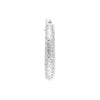 25mm x 4mm Diamond-Cut Hoop Earrings