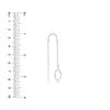Open Marquise Threader Earrings