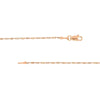1.35mm Rose/White Dorica Chain with Lobster Lock