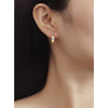 Smiling Rocks 0.64Ct E-F/SI1 Lab Grown Diamond Pear Mini Hoop Earrings