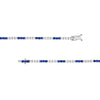 Diamond &amp; Sapphire Tennis Bracelet (2-1/4tcw)