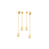 Front and Back Teardrop Dangle Earrings
