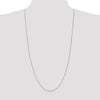 14K White Gold .7mm Box with Lobster Clasp Chain