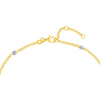 Two-Tone Disco Bead Rolo Chain Bracelet