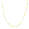Neon Yellow Enamel Bead Piatto Chain
