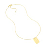 Engravable Dog Tag Adj. Necklace