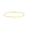 3.80mm Hollow Paper Clip Chain with Pear Lock