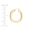 Square Polished Hoop Earrings