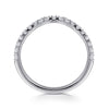 14K White Gold Diamond Wedding Band