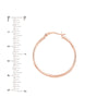 2mm x 30mm Polished Hoop Earrings
