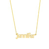 5mm Bubble Font Nameplate Necklace