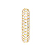 3 Row Pave Diamond Paper Clip Huggies (1tcw)
