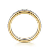 14K White-Yellow Gold Diamond Anniversary Band