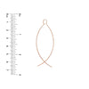 Curved Wire Threader Earrings
