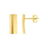 Curved Medium Bar Stud Earrings