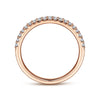 14K Rose Gold Diamond Anniversary Band