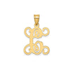 Laser-Cut High Polished Initial A-Z Letter Pendants