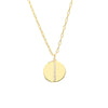 Diamond Organic Shape Medallion Necklace