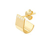 Flushed Diamond J-Huggie Earrings