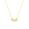 Mini Diamond Bezel and Bead Necklace