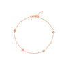 Diamond Star Bezels and Beads Bracelet