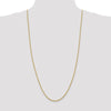14K 2.25mm Solid Regular Rope Chain