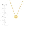 So You Etched Pineapple Mini Disc Necklace