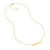 Bar Necklace with Heart Cutout