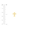 2.5pt Dia Cross Stud Earrings