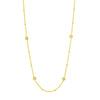 Diamond Bezels and Beads Necklace