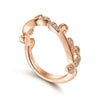 14K Rose Gold Diamond Wedding Band