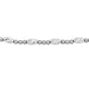 Sterling Silver White Diamond-Cut Beads Bolo Bracelet
