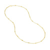 3mm Disco Bead Rolo Chain Necklace