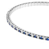 Sapphire &amp; Diamond Flex Tennis Bracelet (7/8tcw)