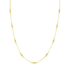 Rolo Chain with Twisted Stations Necklace