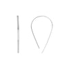 Curved Flat Wire Earrings