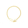 Mini Pushlock Curb Chain Bracelet