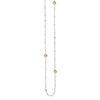 Long And Lovely Yellow/White Bead Station Necklace