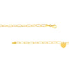 Heart Charm Paper Clip Bracelet