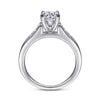 14K White Gold Round Diamond Channel Set Engagement Ring