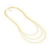 Triple Strand Valentino Chain Adj. Necklace