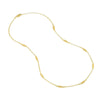 Rolo Chain with Twisted Stations Necklace