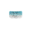 Aqua Graduated Crystal Ring
