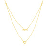 Script Mom and Open Heart Duet Necklace