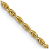 14K 1.3mm Diamond-Cut Rope Chain