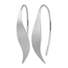 Sterling Silver Rhodium-plated Polished &amp; Brushed Earrings
